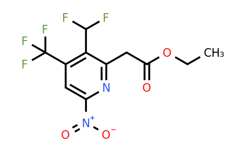 1361705-20-5 | Ethyl 3-(difluoromethyl)-6-nitro-4-(trifluoromethyl)pyridine-2-acetate