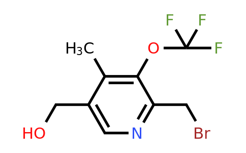 1361708-16-8 | 2-(Bromomethyl)-4-methyl-3-(trifluoromethoxy)pyridine-5-methanol