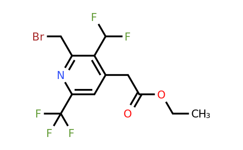 1361754-07-5 | Ethyl 2-(bromomethyl)-3-(difluoromethyl)-6-(trifluoromethyl)pyridine-4-acetate