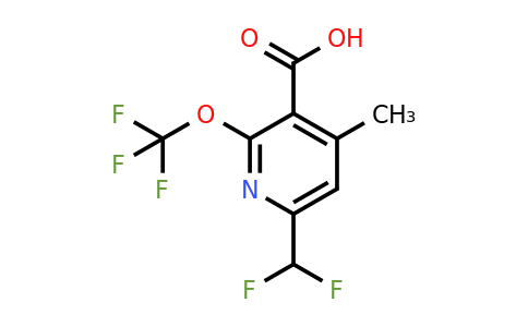 1361776-42-2 | 6-(Difluoromethyl)-4-methyl-2-(trifluoromethoxy)pyridine-3-carboxylic acid