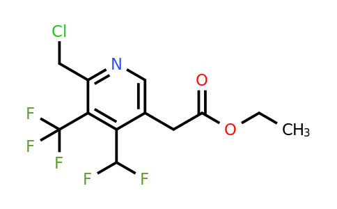 1361779-45-4 | Ethyl 2-(chloromethyl)-4-(difluoromethyl)-3-(trifluoromethyl)pyridine-5-acetate