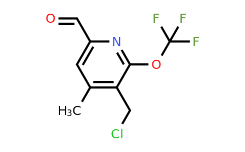 1361807-13-7 | 3-(Chloromethyl)-4-methyl-2-(trifluoromethoxy)pyridine-6-carboxaldehyde