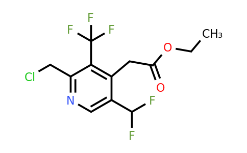 1361895-14-8 | Ethyl 2-(chloromethyl)-5-(difluoromethyl)-3-(trifluoromethyl)pyridine-4-acetate