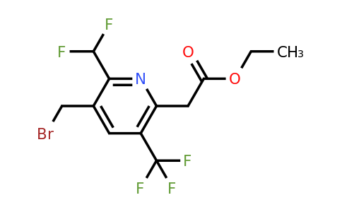 1361910-05-5 | Ethyl 3-(bromomethyl)-2-(difluoromethyl)-5-(trifluoromethyl)pyridine-6-acetate