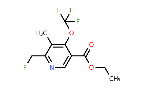 1361915-21-0 | Ethyl 2-(fluoromethyl)-3-methyl-4-(trifluoromethoxy)pyridine-5-carboxylate