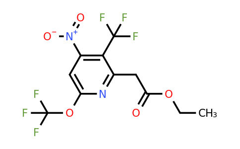 1361923-31-0 | Ethyl 4-nitro-6-(trifluoromethoxy)-3-(trifluoromethyl)pyridine-2-acetate