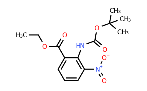 136285-65-9 | Ethyl 2-((tert-butoxycarbonyl)amino)-3-nitrobenzoate