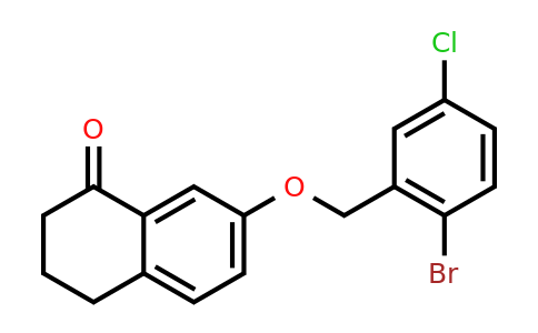 1378388-19-2 | 7-((2-Bromo-5-chlorobenzyl)oxy)-3,4-dihydronaphthalen-1(2H)-one