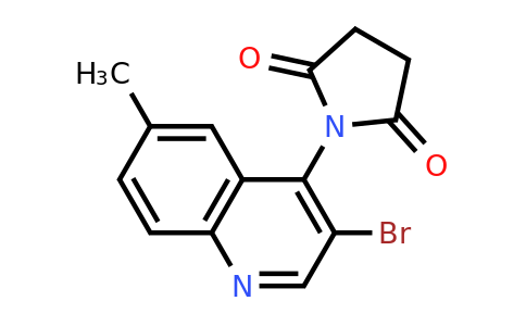 1393442-63-1 | 1-(3-Bromo-6-methylquinolin-4-yl)pyrrolidine-2,5-dione
