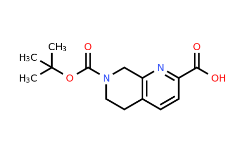 1393576-14-1 | 7-[(tert-Butoxy)carbonyl]-5,6,7,8-tetrahydro-1,7-naphthyridine-2-carboxylic acid