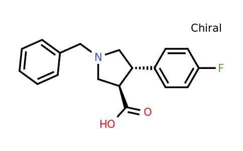1394827-82-7 | (3R,4S)-1-benzyl-4-(4-fluorophenyl)pyrrolidine-3-carboxylic acid