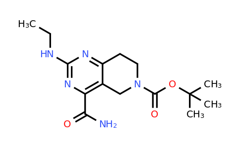 1412452-81-3 | tert-Butyl 4-carbamoyl-2-(ethylamino)-7,8-dihydropyrido[4,3-d]pyrimidine-6(5H)-carboxylate
