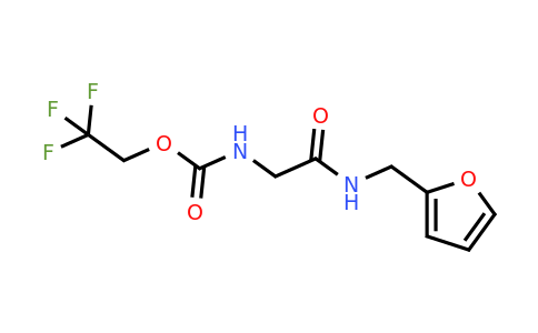 2,2,2-Trifluoroethyl n-{[(furan-2-ylmethyl)carbamoyl]methyl}carbamate