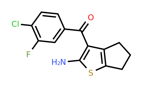 1443981-54-1 | 3-(4-Chloro3-fluorobenzoyl)-4H,5H,6H-cyclopenta[B]thiophen-2-amine