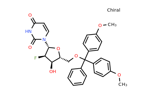146954-74-7 | 1-((2R,3R,4R,5R)-5-((Bis(4-methoxyphenyl)(phenyl)methoxy)methyl)-3-fluoro-4-hydroxytetrahydrofuran-2-yl)pyrimidine-2,4(1H,3H)-dione