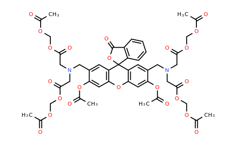 148504-34-1 | Tetrakis(acetoxymethyl) 2,2',2'',2'''-(((3',6'-diacetoxy-3-oxo-3H-spiro[isobenzofuran-1,9'-xanthene]-2',7'-diyl)bis(methylene))bis(azanetriyl))tetraacetate