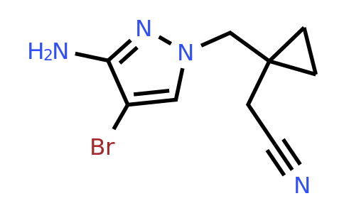 1494097-03-8 | 2-(1-((3-Amino-4-bromo-1h-pyrazol-1-yl)methyl)cyclopropyl)acetonitrile