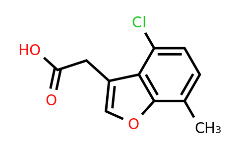 1506549-53-6 | 2-(4-Chloro-7-methyl-1-benzofuran-3-yl)acetic acid