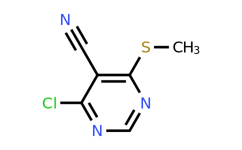 150807-96-8 | 4-Chloro-6-(methylthio)pyrimidine-5-carbonitrile