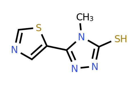 1516996-76-1 | 4-Methyl-5-(1,3-thiazol-5-yl)-4H-1,2,4-triazole-3-thiol