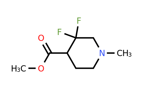 1552636-16-4 | 4-Piperidinecarboxylic acid, 3,3-difluoro-1-methyl-, methyl ester