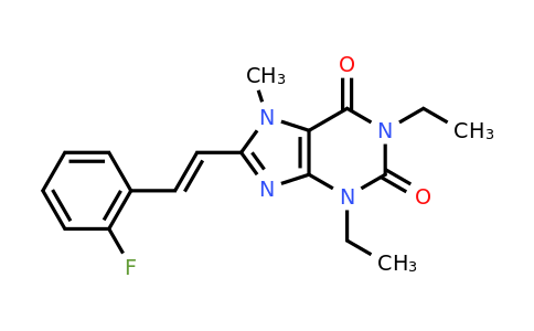 155271-91-3 | 1,3-Diethyl-8-[(E)-2-(2-Fluorophenyl)Ethenyl]-7-Methylpurine-2,6-Dione