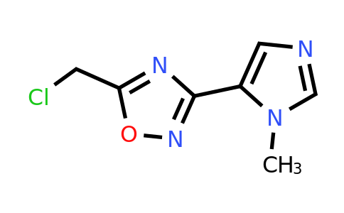 1555566-64-7 | 5-(Chloromethyl)-3-(1-methyl-1H-imidazol-5-yl)-1,2,4-oxadiazole