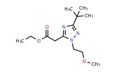 1597421-66-3 | Ethyl 2-(3-(tert-butyl)-1-(2-methoxyethyl)-1h-1,2,4-triazol-5-yl)acetate
