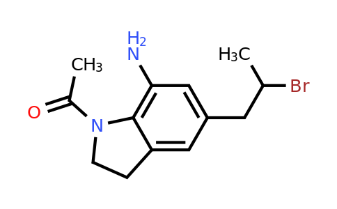 160968-95-6 | 1-[7-Amino-5-(2-bromopropyl)-2,3-dihydro-1H-indol-1-yl]ethanone