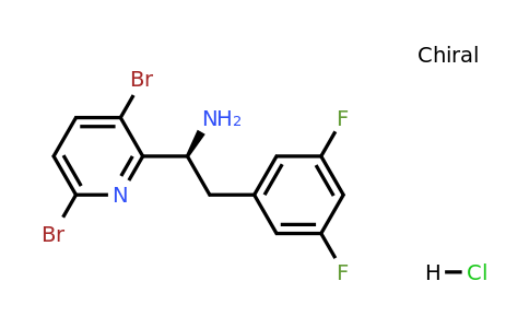 1626335-72-5 | (S)-1-(3,6-Dibromopyridin-2-yl)-2-(3,5-difluorophenyl)ethan-1-amine hydrochloride
