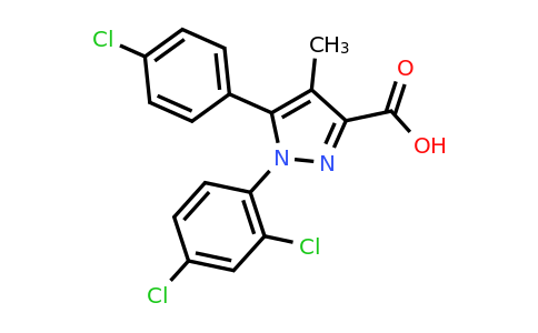 162758-35-2 | 5-(4-Chlorophenyl)-1-(2,4-dichlorophenyl)-4-methylpyrazole-3-carboxylic Acid