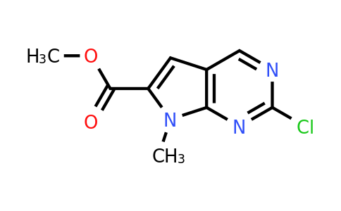 1638763-30-0 | 2-Chloro-7-methyl-7h-pyrrolo[2,3-d]pyrimidine-6-carboxylic acid methyl ester
