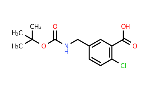 165950-04-9 | 5-(((tert-butoxycarbonyl)amino)methyl)-2-chlorobenzoic acid