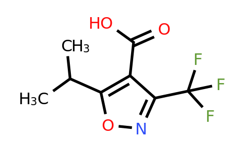 1697694-79-3 | 5-(Propan-2-yl)-3-(trifluoromethyl)-1,2-oxazole-4-carboxylic acid