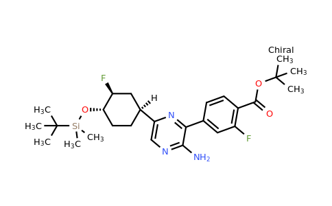 tert-Butyl 4-(3-amino-6-((1S,3S,4S)-4-((tert-butyldimethylsilyl)oxy)-3-fluorocyclohexyl)pyrazin-2-yl)-2-fluorobenzoate