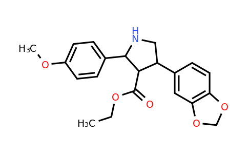 173864-47-6 | Ácido 3-pirrolidinacarboxílico, 4-(1,3-benzodioxol-5-il)-2-(4-metoxifenil)-, éster etílico, (2α,3β,4α)-