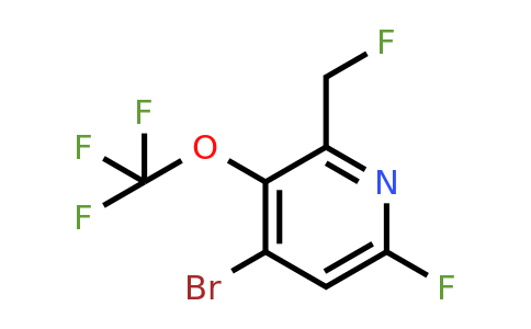 1803525-52-1 | 4-Bromo-6-fluoro-2-(fluoromethyl)-3-(trifluoromethoxy)pyridine