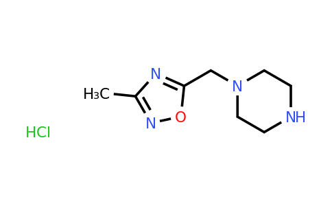 1803580-93-9 | 1-[(3-Methyl-1,2,4-oxadiazol-5-yl)methyl]piperazine hydrochloride