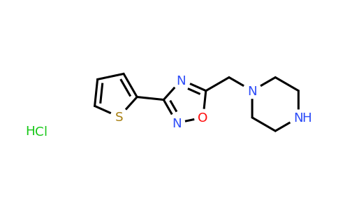 1803597-91-2 | 1-{[3-(thiophen-2-yl)-1,2,4-oxadiazol-5-yl]methyl}piperazine hydrochloride