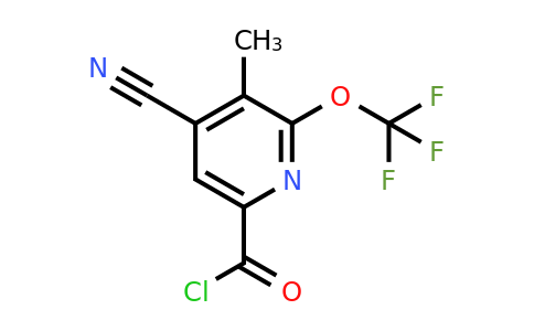 1803620-95-2 | 4-Cyano-3-methyl-2-(trifluoromethoxy)pyridine-6-carbonyl chloride
