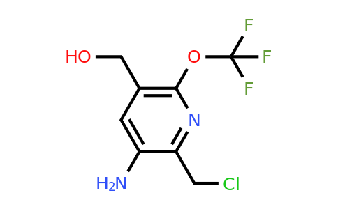 1803632-44-1 | 3-Amino-2-(chloromethyl)-6-(trifluoromethoxy)pyridine-5-methanol