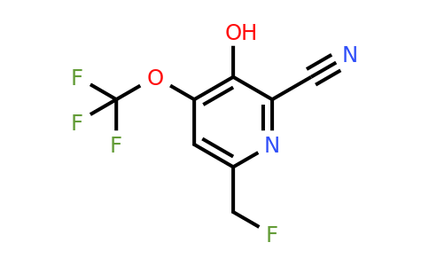 1803653-12-4 | 2-Cyano-6-(fluoromethyl)-3-hydroxy-4-(trifluoromethoxy)pyridine