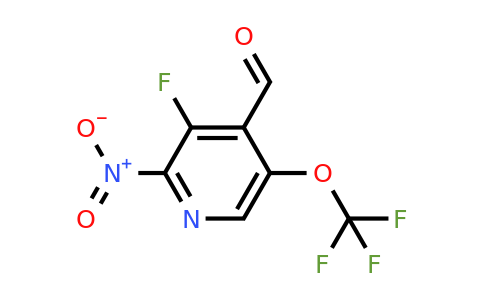 1803656-94-1 | 3-Fluoro-2-nitro-5-(trifluoromethoxy)pyridine-4-carboxaldehyde
