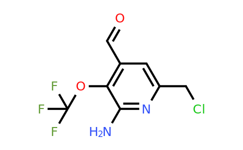 1803659-96-2 | 2-Amino-6-(chloromethyl)-3-(trifluoromethoxy)pyridine-4-carboxaldehyde