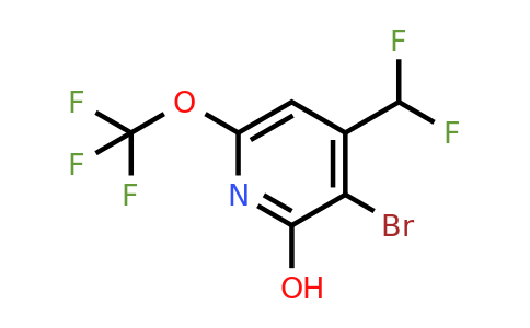 1803670-57-6 | 3-Bromo-4-(difluoromethyl)-2-hydroxy-6-(trifluoromethoxy)pyridine