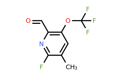 1803702-16-0 | 2-Fluoro-3-methyl-5-(trifluoromethoxy)pyridine-6-carboxaldehyde