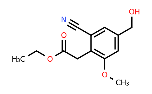 1803714-91-1 | Ethyl 2-cyano-4-hydroxymethyl-6-methoxyphenylacetate