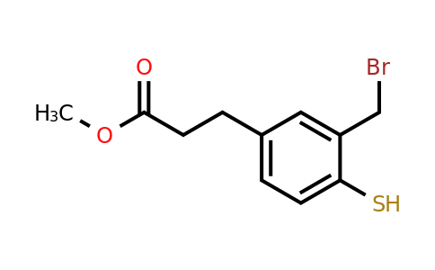 1803747-62-7 | Methyl 3-(bromomethyl)-4-mercaptophenylpropanoate