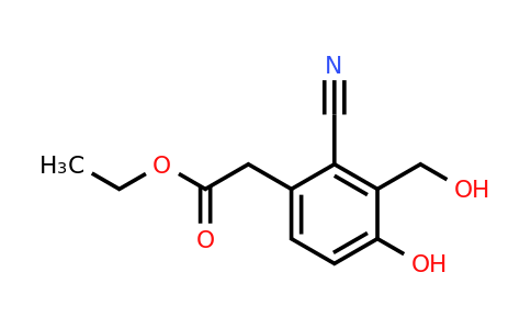 1803756-46-8 | Ethyl 2-cyano-4-hydroxy-3-(hydroxymethyl)phenylacetate