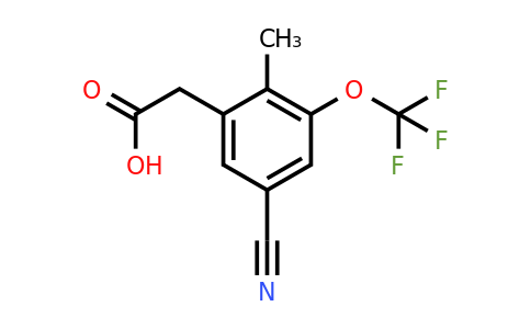 1803760-41-9 | 5-Cyano-2-methyl-3-(trifluoromethoxy)phenylacetic acid